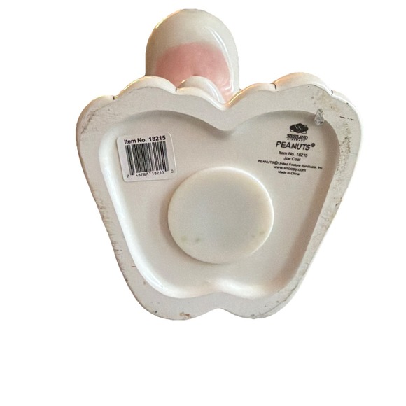 Peanuts Snoopy Ceramic Piggy Bank Joe Cool 9.5"  18215 Stopper Red Barron Shades - Picture 5 of 5